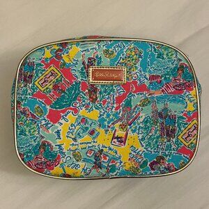 Lilly Pulitzer All Done Up Makeup Bag Large Multi In The Beginning New